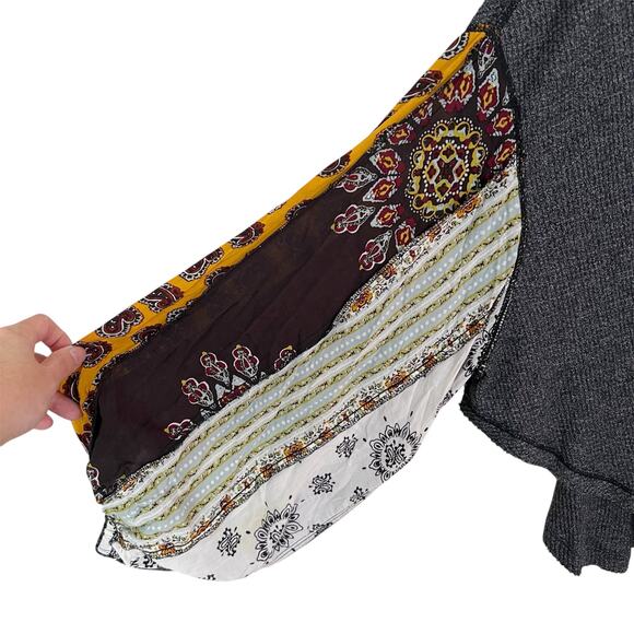 Free People Blossom Thermal Top in Charcoal Gray Size XS - Picture 6 of 8